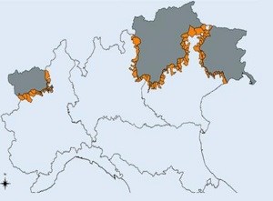 Mappa aree svantaggiate di confine